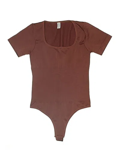 Pre-owned Unbranded Bodysuit In Brown