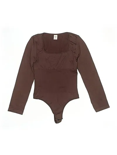 Pre-owned Unbranded Bodysuit In Brown
