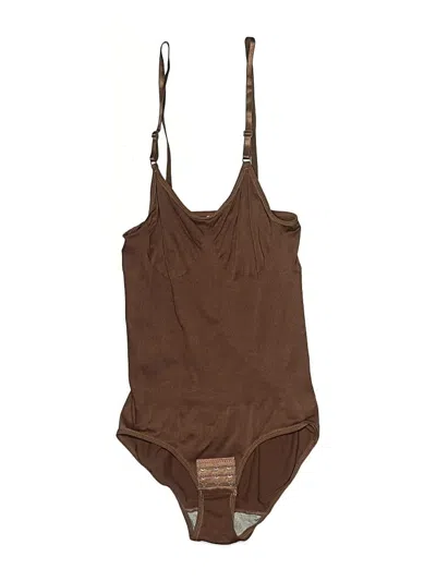 Pre-owned Unbranded Bodysuit In Brown