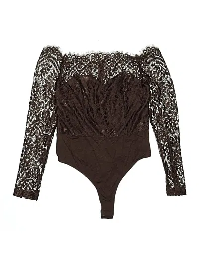 Pre-owned Unbranded Bodysuit In Brown