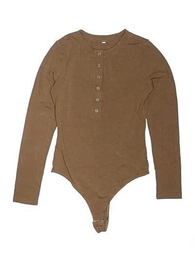Pre-owned Unbranded Bodysuit In Brown