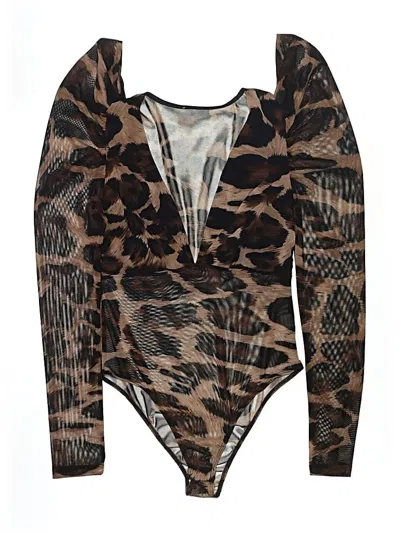 Pre-owned Unbranded Bodysuit In Brown