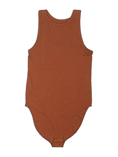 Pre-owned Unbranded Bodysuit In Brown