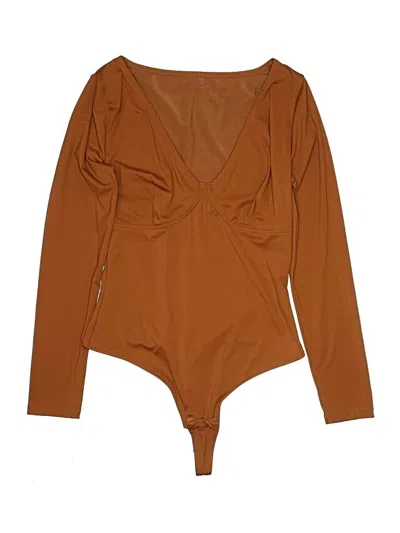 Pre-owned Unbranded Bodysuit In Brown