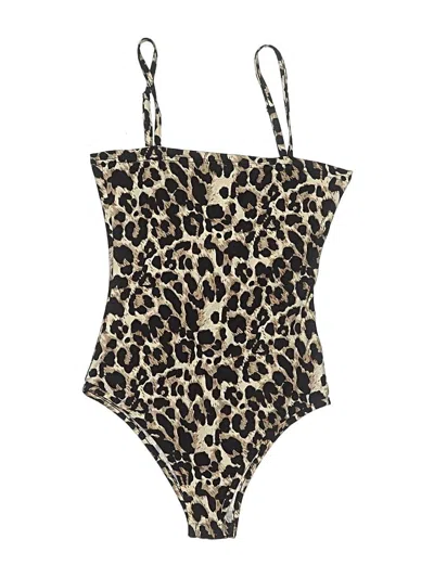 Pre-owned Unbranded Bodysuit In Brown