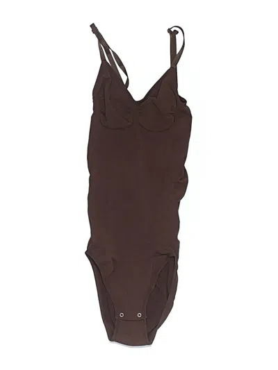 Pre-owned Unbranded Bodysuit In Brown