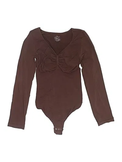 Pre-owned Unbranded Bodysuit In Brown