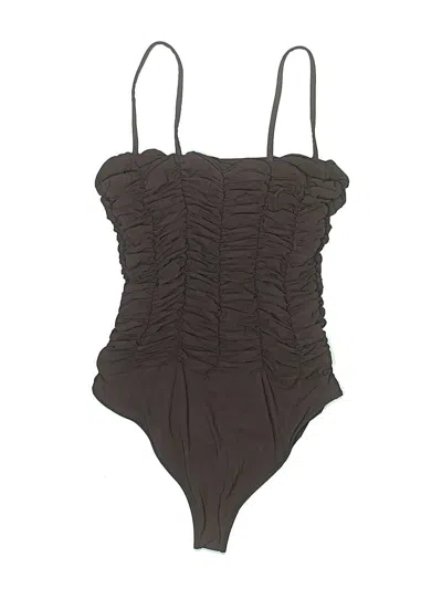 Pre-owned Unbranded Bodysuit In Brown