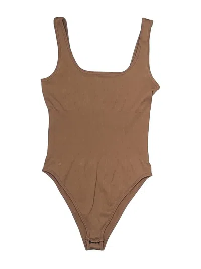 Pre-owned Unbranded Bodysuit In Brown