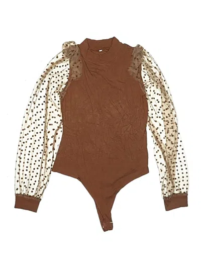 Pre-owned Unbranded Bodysuit In Brown