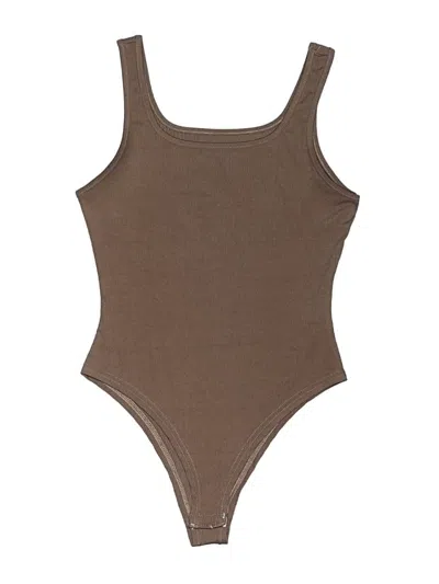 Pre-owned Unbranded Bodysuit In Brown