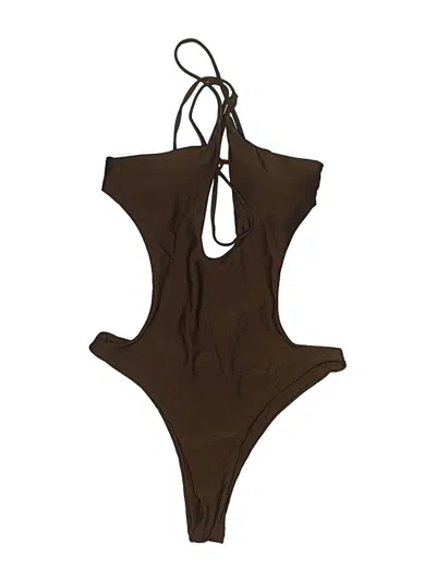Pre-owned Unbranded Bodysuit In Brown