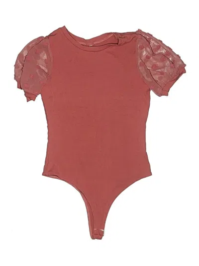 Pre-owned Unbranded Bodysuit In Burgundy