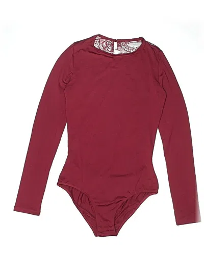 Pre-owned Unbranded Bodysuit In Burgundy