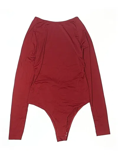 Pre-owned Unbranded Bodysuit In Burgundy
