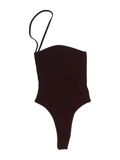 Pre-owned Unbranded Bodysuit In Burgundy