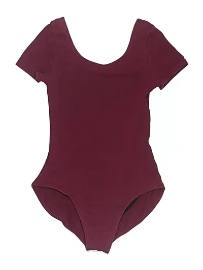 Pre-owned Unbranded Bodysuit In Burgundy