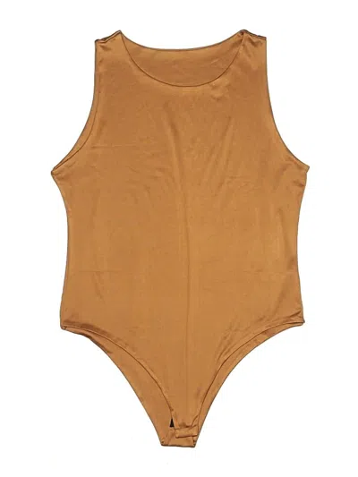 Pre-owned Unbranded Bodysuit In Gold