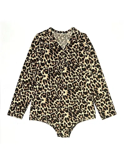 Pre-owned Unbranded Bodysuit In Gold