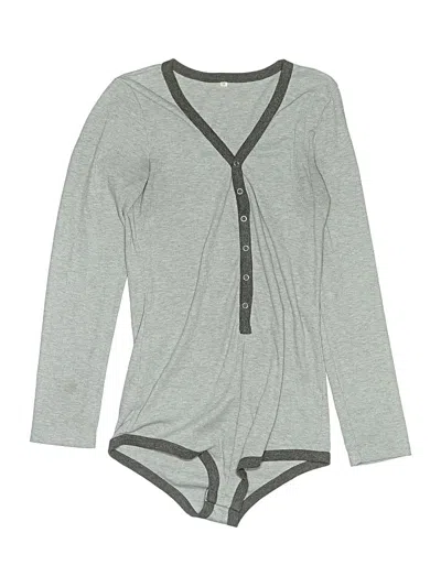 Pre-owned Unbranded Bodysuit In Gray