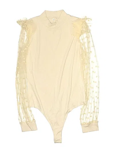 Pre-owned Unbranded Bodysuit In Ivory