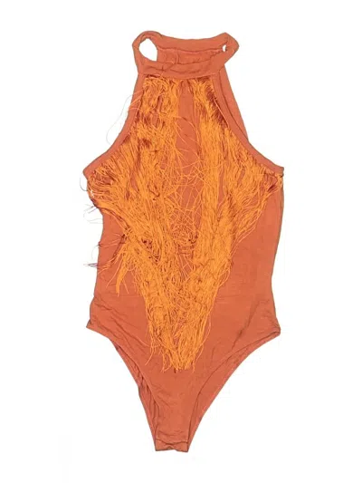 Pre-owned Unbranded Bodysuit In Orange