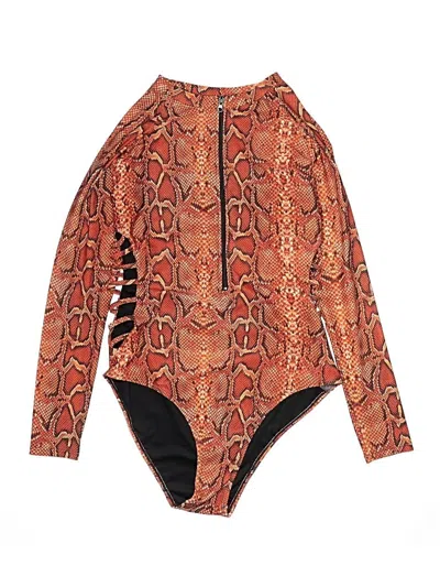 Pre-owned Unbranded Bodysuit In Orange