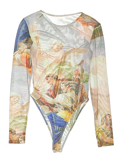 Pre-owned Unbranded Bodysuit In Silver