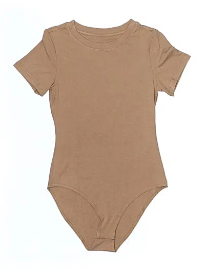 Pre-owned Unbranded Bodysuit In Tan
