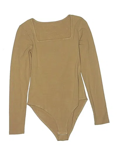 Pre-owned Unbranded Bodysuit In Tan