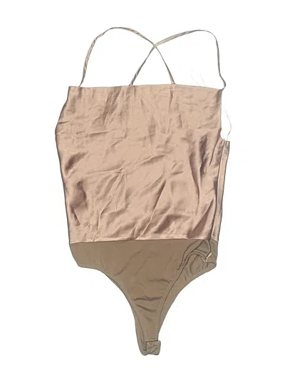Pre-owned Unbranded Bodysuit In Tan