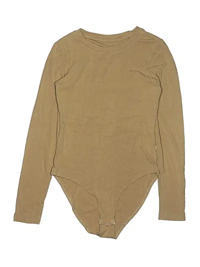 Pre-owned Unbranded Bodysuit In Tan