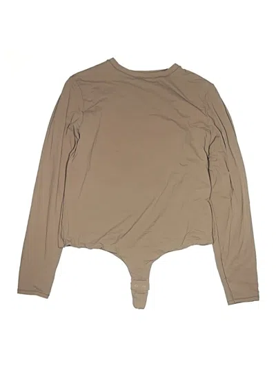 Pre-owned Unbranded Bodysuit In Tan