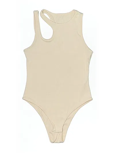 Pre-owned Unbranded Bodysuit In Tan