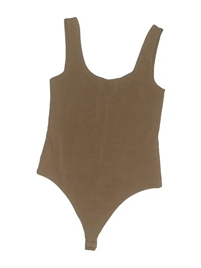 Pre-owned Unbranded Bodysuit In Tan