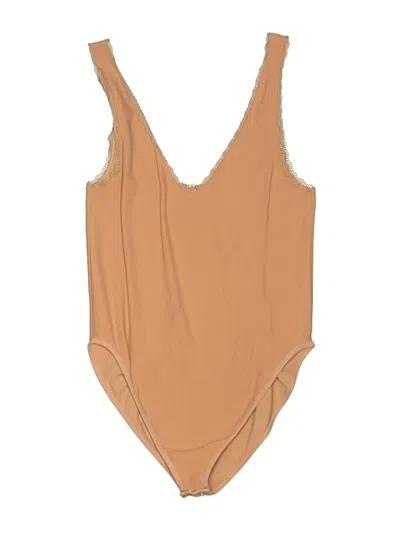 Pre-owned Unbranded Bodysuit In Tan