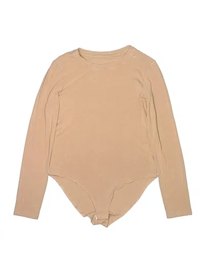 Pre-owned Unbranded Bodysuit In Tan