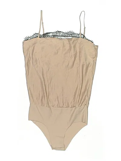 Pre-owned Unbranded Bodysuit In Tan