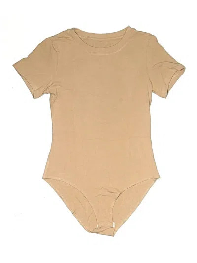 Pre-owned Unbranded Bodysuit In Tan
