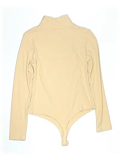 Pre-owned Unbranded Bodysuit In Tan
