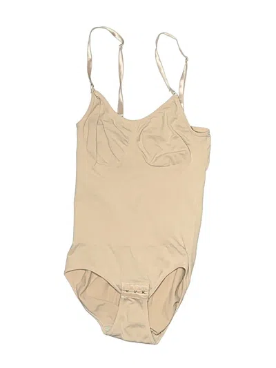 Pre-owned Unbranded Bodysuit In Tan