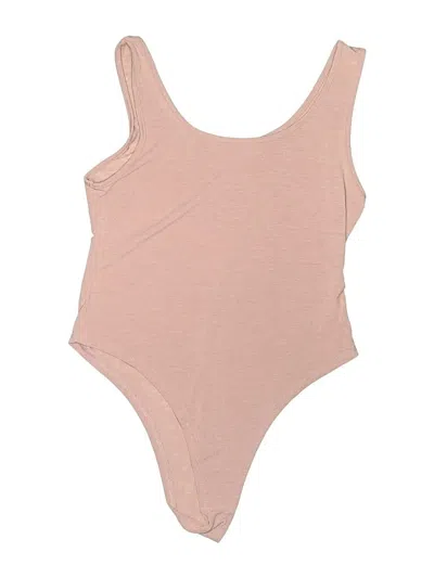 Pre-owned Unbranded Bodysuit In Tan