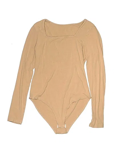 Pre-owned Unbranded Bodysuit In Tan