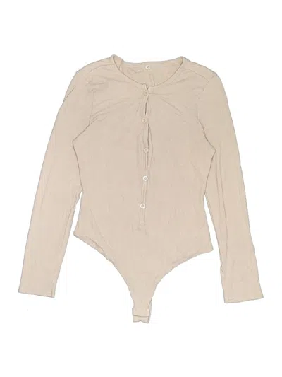 Pre-owned Unbranded Bodysuit In Tan