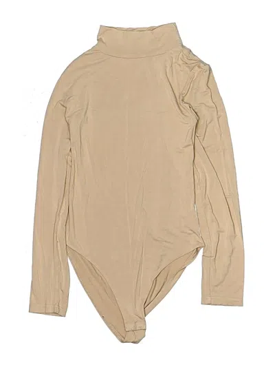 Pre-owned Unbranded Bodysuit In Tan