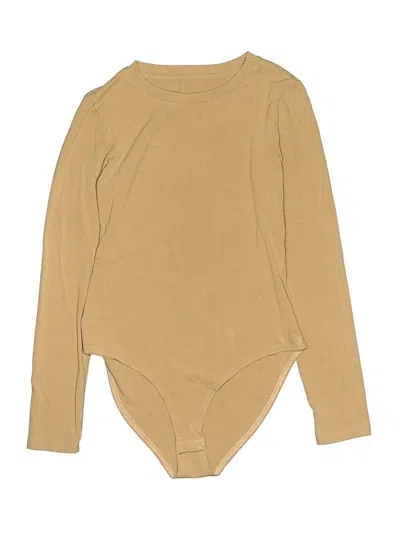 Pre-owned Unbranded Bodysuit In Tan