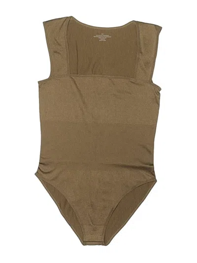 Pre-owned Unbranded Bodysuit In Tan