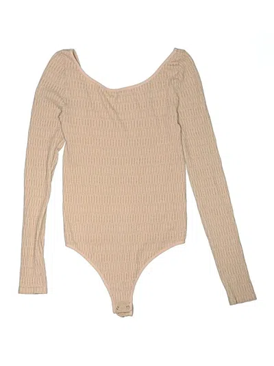 Pre-owned Unbranded Bodysuit In Tan