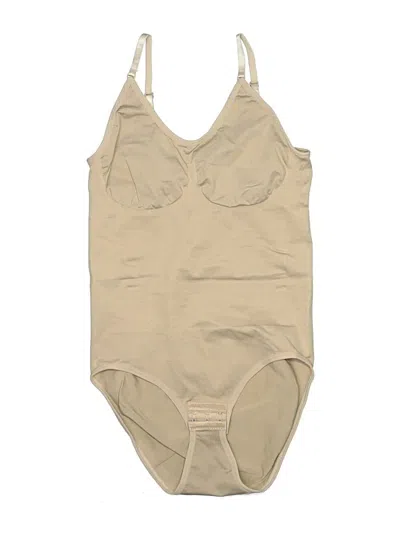 Pre-owned Unbranded Bodysuit In Tan