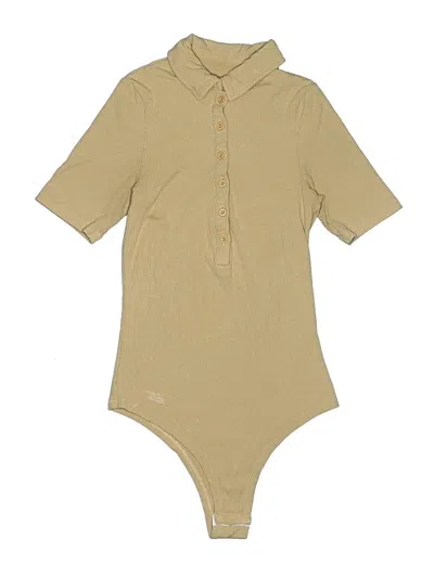 Pre-owned Unbranded Bodysuit In Tan